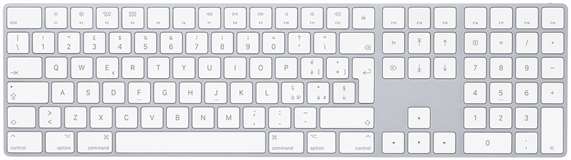 Apple Apple Magic Keyboard with Numeric Keypad Silver - Italian